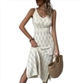 thumbnail image 1 of Vestido de Crochet para Mujer, Maxivestido Calado, para Cubrir . M, 1 of 7