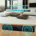 thumbnail image 1 of Gprince Wireless Bluetooth 2 Speak Driver Sound Bar with Remote Control & RCA Line, Black, 1 of 8