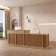 thumbnail image 2 of Lectern Reception Desks Spa Counter Modern Vanity Office Luxury Wood Table Reception Desks Coffee Escritorio Salon Furniture My Lux Decor Round, 2 of 6