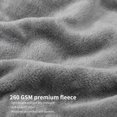 thumbnail image 4 of Throw Blanket Grey - Versatile Soft Warm King Size Blanket Fluffy Extra Large, 4 of 7