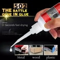 thumbnail image 2 of Super Strong 502 All-Purpose Adhesive Glue, Fast Curing Liquid for Metal, Plastic, Wood, Ceramic, Glass, Waterproof Repair & Bonding Agent, 2 of 7
