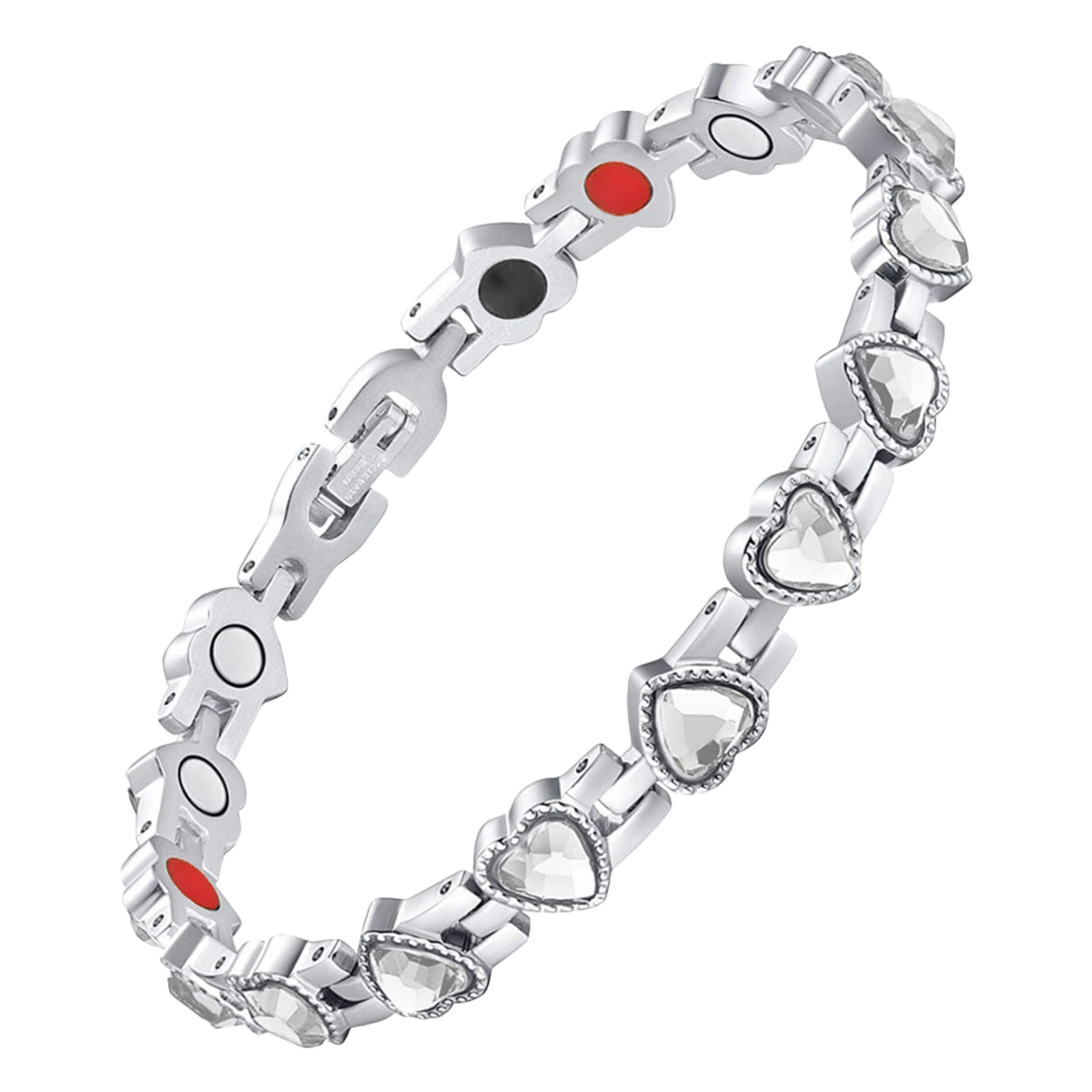 Mortilo New Heart Shaped Gaussian Bracelet Adjustable Diamond