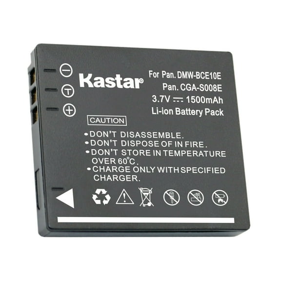 Kastar 1-Pack DMW-BCE10 / CGA-S008 Battery Replacement for Panasonic Lumix DMC-FX36 DMC-FX36GK, Lumix DMC-FX37 DMC-FX37A DMC-FX37K DMC-FX37P DMC-FX37S DMC-FX37T DMC-FX37W Camera