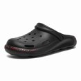thumbnail image 1 of Women Men Lightweight Garden Shoes Comfortable Rubber Shoes Slippers Breathable Summer Beach Non-slip Black 44-45, 1 of 3
