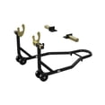 thumbnail image 2 of Kojooin 450 lb Capacity Motorcycle Stand, Rear Wheel Lift Stand with U-Shaped and L-Shaped Adjustable Swingarm Spools, 2 of 7