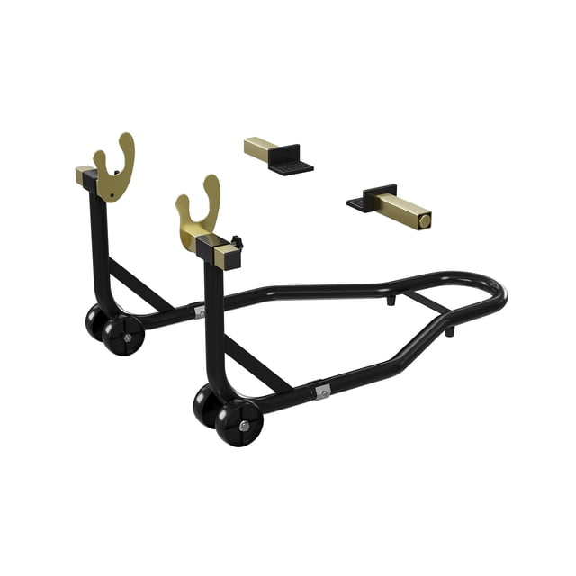 Yeshouse soporte para motocicleta de alta resistencia, capacidad de 450 lb, elevador de rueda trasera con carretes ajustables en U y L para basculante, ideal para mantenimiento y reparación de motos