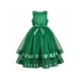 thumbnail image 2 of Robe de Demoiselle d'Honneur Verte Formelle Fête Princesse Concours Robe de Bal 7 Ans, 2 of 5