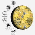 thumbnail image 6 of Kll White Wine Seamless Tire Cover,Universal Wheel Tire Cover For Trailer, Rv, Suv, Truck,Camper And Many Vehicle,(14 Inch), 6 of 7