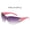 Pink legs gradually turn purple, variant on New European and American style millennium hot girl sunglasses, one-piece aviator sunshade glasses with pentagram design, fashionable and versatile