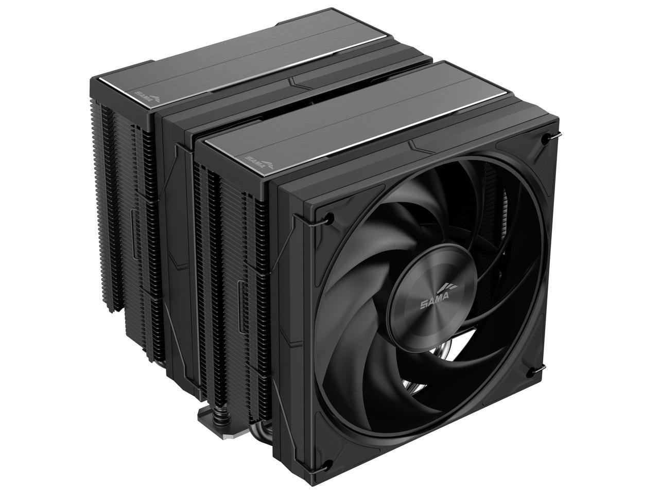 Sama A60Black Dual-Tower CPU Air Cooler Black6 Heat Pipes Dual 120mm PWM
