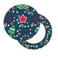thumbnail image 2 of Honeii Christmas Bar Stool Covers – Perfect Fit for 12" to 14" Round Stools, Crease-Resistant, Stretchy, Washable & Dustproof Seat Slipcovers-13 inch, 2 of 7