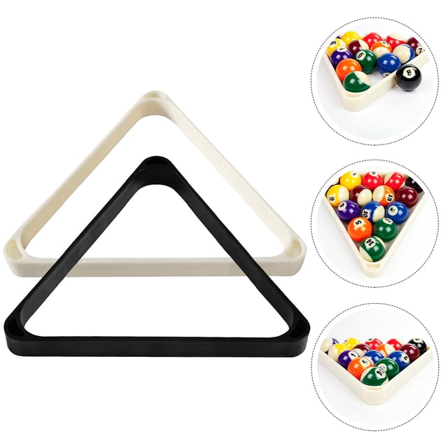 Raindrops 2Pcs Pool Table Billiard Triangle Rack Storage Holder in Assorted Colors for Game Rooms