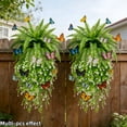 thumbnail image 1 of Simulated Persian Leaf Golden Wall Hanging Home Decoration Wall Outdoor Fake Flower Hanging Basket Planting, 1 of 9