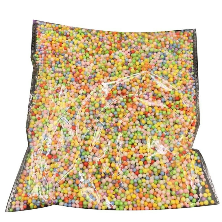 Funballs Foam Beads for DIY Slime â€“ Craft Styrofoam Balls 0.1-0.35  inch(47000pcs) for Kids Homemade Slime, Home Decorative, Wedding