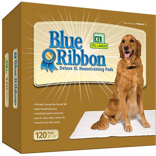 Blue Ribbon Deluxe XL Dog Pads, 120Count