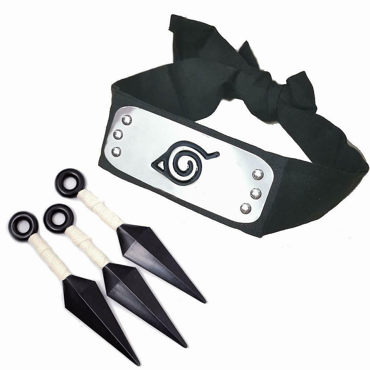 Naruto Konoha Leaf Village Shinobi Headband With Naruto Ninja Props Kunai Plasti Walmart Com Walmart Com