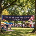 thumbnail image 3 of Kicpot Happy 4th of July Banner (118.1x19.7 Inches), Independence Day Banner for Outdoor Use, Memorial Day Patriotic Decorations for Yard and Garden, 3 of 5