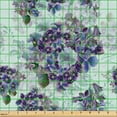 thumbnail image 2 of Ambesonne Vintage Fabric by the Yard Upholstery, Detailed Colorful Flowers, 3 Yards, Pale Purple and Sage Green, 2 of 5