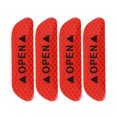 thumbnail image 2 of 12pcs Red Reflector Car Door Open Sign Reflective Stickers WarningTape 9.5 x 2.5cm, 2 of 4