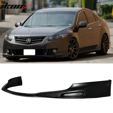 Front Lip Type - Fits 09-10 Acura TSX CU1 JDM Type S Style Front Bumper Lip Spoiler - Urethane PU
