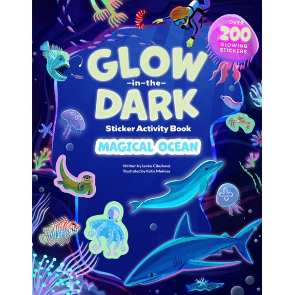 Glow-In-The-Dark Sticker Activity Books Magical Ocean, Book 1, (Paperback)