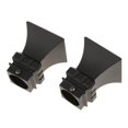 thumbnail image 3 of Langgg 2Pcs Curtain Rod Ends Drapery Pole Head for Dia. 28mm Rod Square Tower#Black, 3 of 9