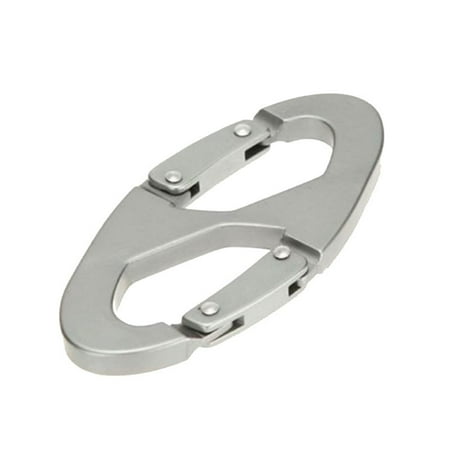Carabiner Climbing – 8 Shape Stainless Steel Lightweight and Multi-Purpose for Outdoor Activities