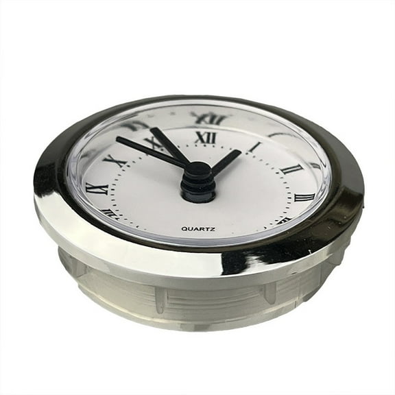 Girlsshop 50Mm Quartz Clock Inserts Movement Replacement Diy Gold Arabic Numbers