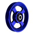 thumbnail image 3 of Baoblaze Bearing Pulley Wheel Gym Cable Wheel for Garage Door Pulley System Accessory 93mm, 3 of 8