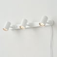 thumbnail image 2 of Globe Electric 22" 3-Light Matte White Plug-in Track Lighting, 2 of 11
