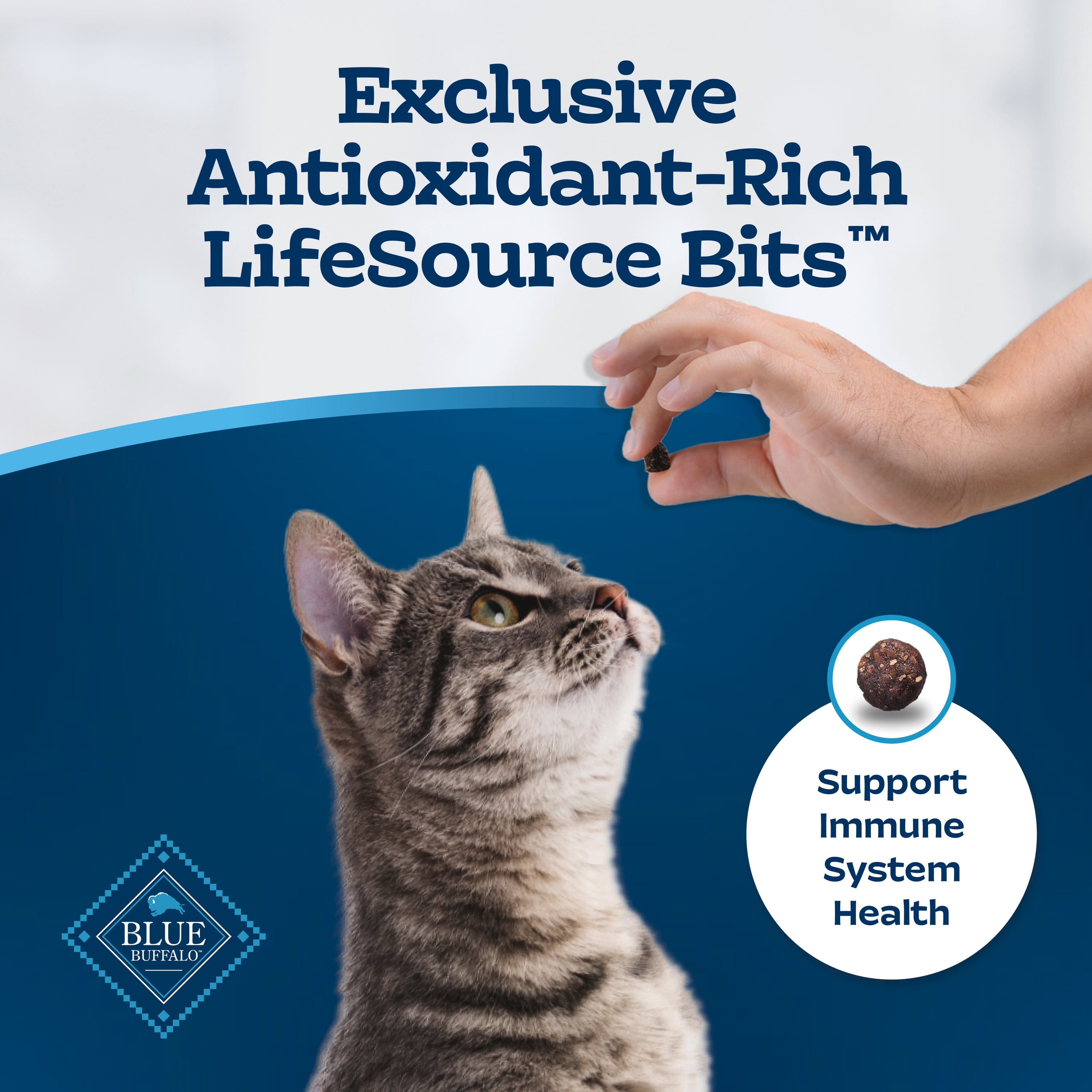 Blue Buffalo Tastefuls Adult Indoor Hairball Weight Control Natural Adult Dry Cat Food, Chicken & Brown Rice, 2.2kg