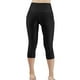 thumbnail image 3 of Oucaili 2 Paquetes Leggings capris de cintura alta para mujer Activewear Workout Running Pantalones recortados con bolsillos, 3 of 6
