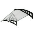 thumbnail image 2 of Cfowner 32" x 40" Patio Door Window Awning Outdoor Canopy Cover UV Rain Snow Protection One-Piece Polycarbonate Hollow Sheet, 2 of 7