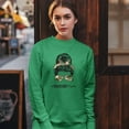 thumbnail image 4 of Military Mom Sweatshirt Proud Mom Life Messy Bun Sunglasses Mother's Day Mama Mommy Active Duty Veteran Vet Crewneck, 4 of 7