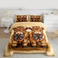 thumbnail image 2 of Feelyou Cute Ribbon Cow Bedding Comforter Set for Child, Kawaii Highland Bull Twin Comforter Sets,, Rustic Animal Theme Reversible Bedding Set, Lightweight Room Decor, 2pcs, 2 of 8