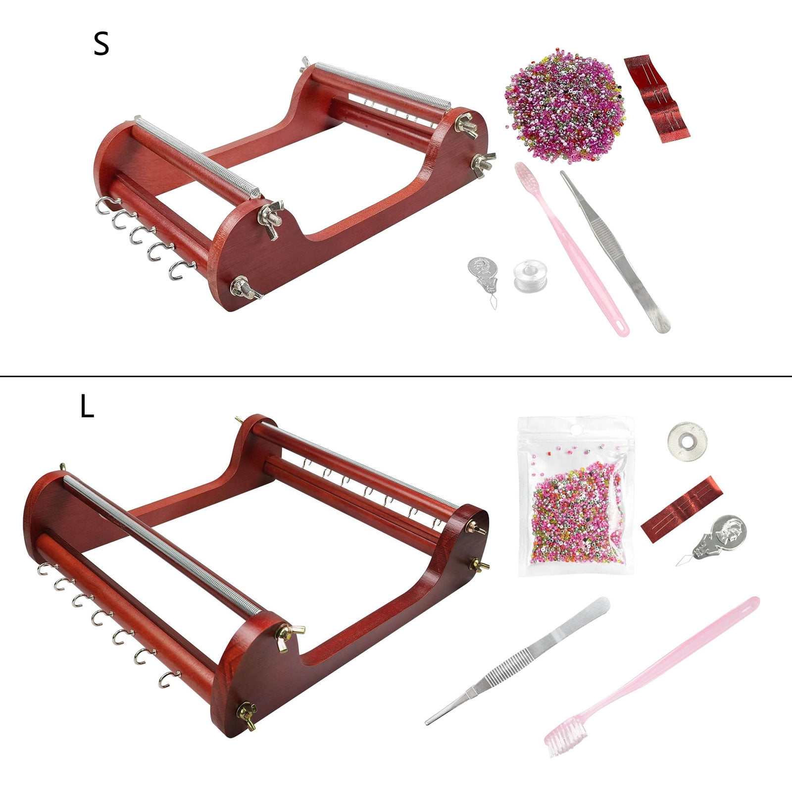 Bead Weaving Tool Vintage Inspired Beads Kit include Beads Threads Needle for Bracelets Necklaces