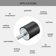 thumbnail image 4 of Unique Bargains Rubber Mounts 8 Pack M10 Male/Female Vibration Isolator Shock Absorber D40mmxH40mm, 4 of 5