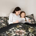 thumbnail image 5 of jejeloiu Retro Rustic Floral Bedding Comforter Set,Spooky Skull Skeleton Twin Comforter Sets,Pink Floral Bedding Set For Adult,Super Cozy Room Decor Reversible,2pcs, 5 of 8