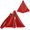 Red, variant on Women Synthetic Leather Clutch Wallet Triangle Wristlet Purse with Wrist Strap