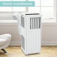 thumbnail image 4 of 8,000 BTU Portable Air Conditioner – 3-in-1 AC Unit with Fan & Dehumidifier, Remote, 24H Timer, Window Kit, Quiet Cooling for Rooms up to 350 Sq.Ft, Bedroom, Home Office, Living Room, 4 of 7