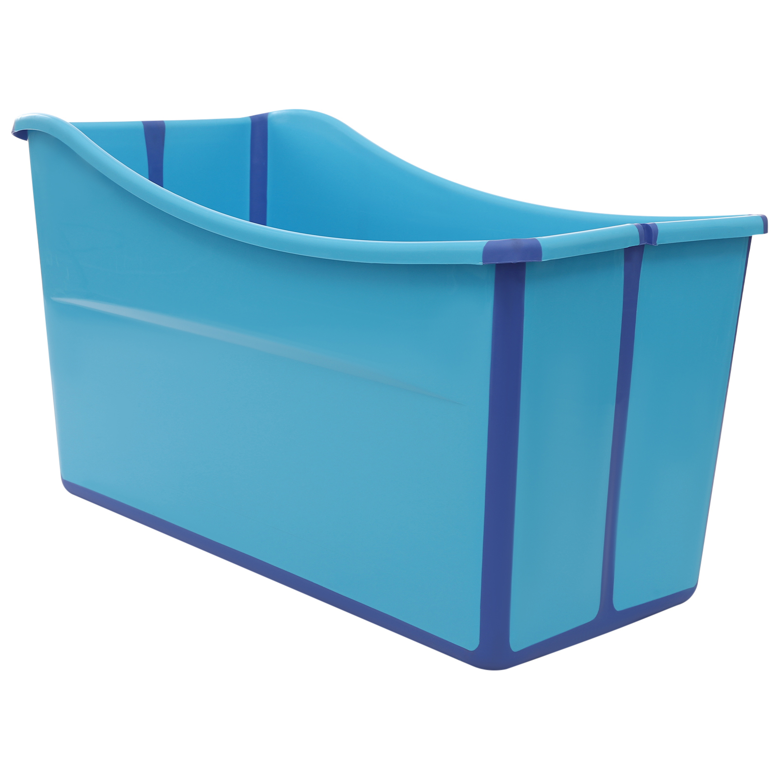 39.63gal Blue Portable Foldable Bathtub, Collapsible Children's Bathtub for Children