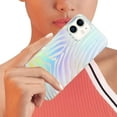 thumbnail image 2 of Compatible with iPhone 12 Leopard Case for Women, Luxury Glitter Leopard Cheetah Print Designed Colorful Laser Iridescent Case Hard PC Bumper Slim Protective Bling Girly Case Cute, 2 of 13