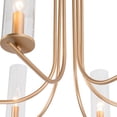 thumbnail image 4 of LNC 6-Light Modern Glam Glass Chandelier for Kitchen Island, Gold, 4 of 13
