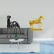 thumbnail image 2 of Escultura De Resina De Caballo, Figura De Animal, Centro De Mesa, Estatua Grabada Para Sala De Estar, Hotel, Oficina, Hogar, Decoración Navideña., 2 of 8
