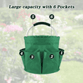 thumbnail image 5 of Garden Tool Bag with Pockets, 17L Large Waterproof Oxford Gardening Tote, Non-Slip Rubber Grip Handles, Durable Organizer for Garden Supplies (Green), 5 of 8