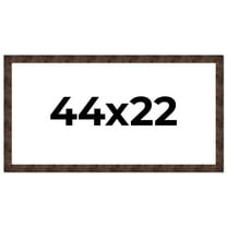 44x22 Frame Brown Burl Real Wood Picture Frame Width 1.625 Inches | Interior Frame Depth 0.5 Inches