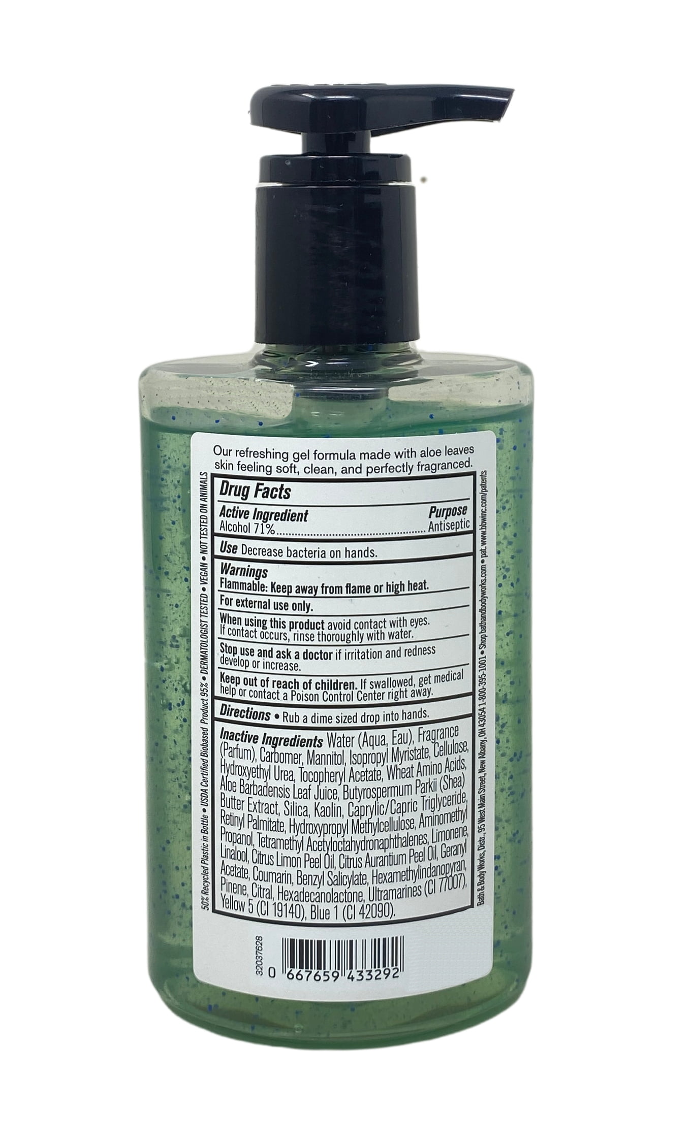 Bath & Body Works Fiji White Sands 3 Hand Gels with an Aloe Vera Mini Soap