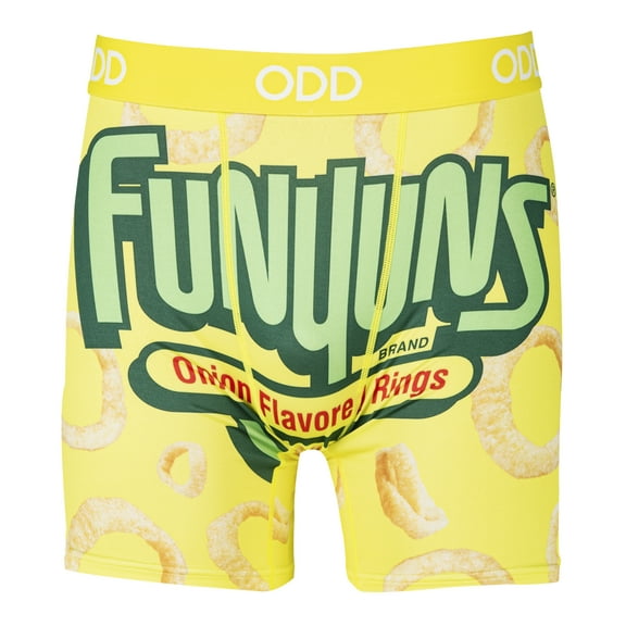 ODD SOX Funyuns Onion Flavored Rings Boxer Briefs- Snack Food Chip Underwear Size 2X-Large for Men &