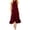 *Wine, variant on ClodeEU Women's Halter Neck Smocked Waist Draped Maxi Dress with Ruffle Hem ,Casual Beach Vacation Dress Black,Women's Plus L