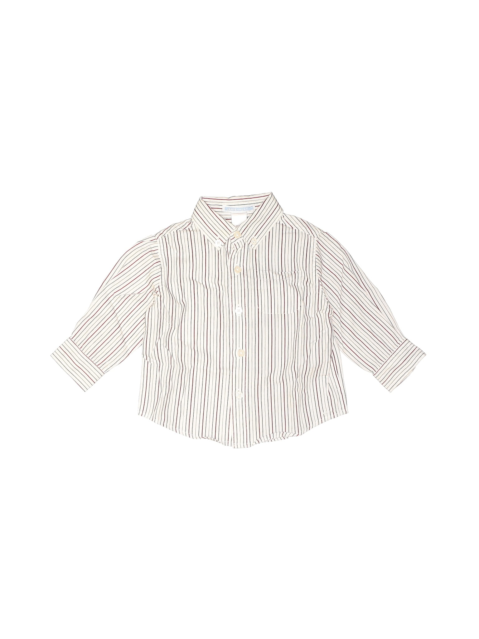 12 month white button up shirt